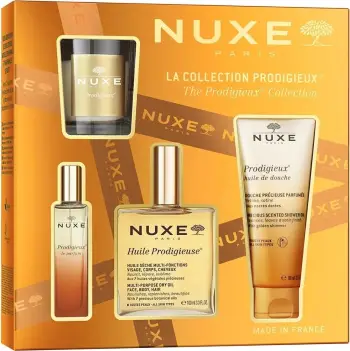 Set për kujdes trupor dhe Eau de Parfum për femra Nuxe Prodigieux Collection 100ml+15ml+100ml+60g