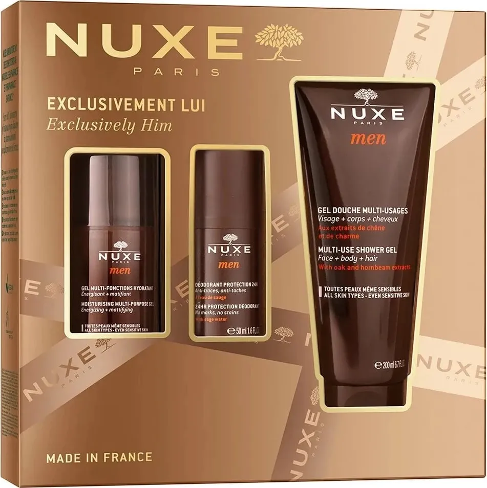 Set multifunksional për meshkuj Nuxe Exclusively Him, 3 copë - 1