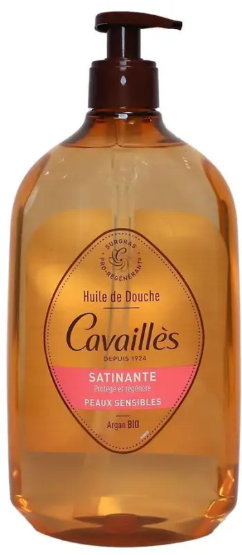 Vaj dushi Cavaillès Satin, për lëkurë të ndjeshme, argan BIO, 750ml