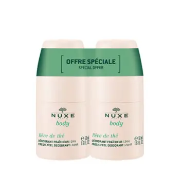 Set Deodorant Nuxe Reve de Thé roll-on 24h, 2 x 50 ml