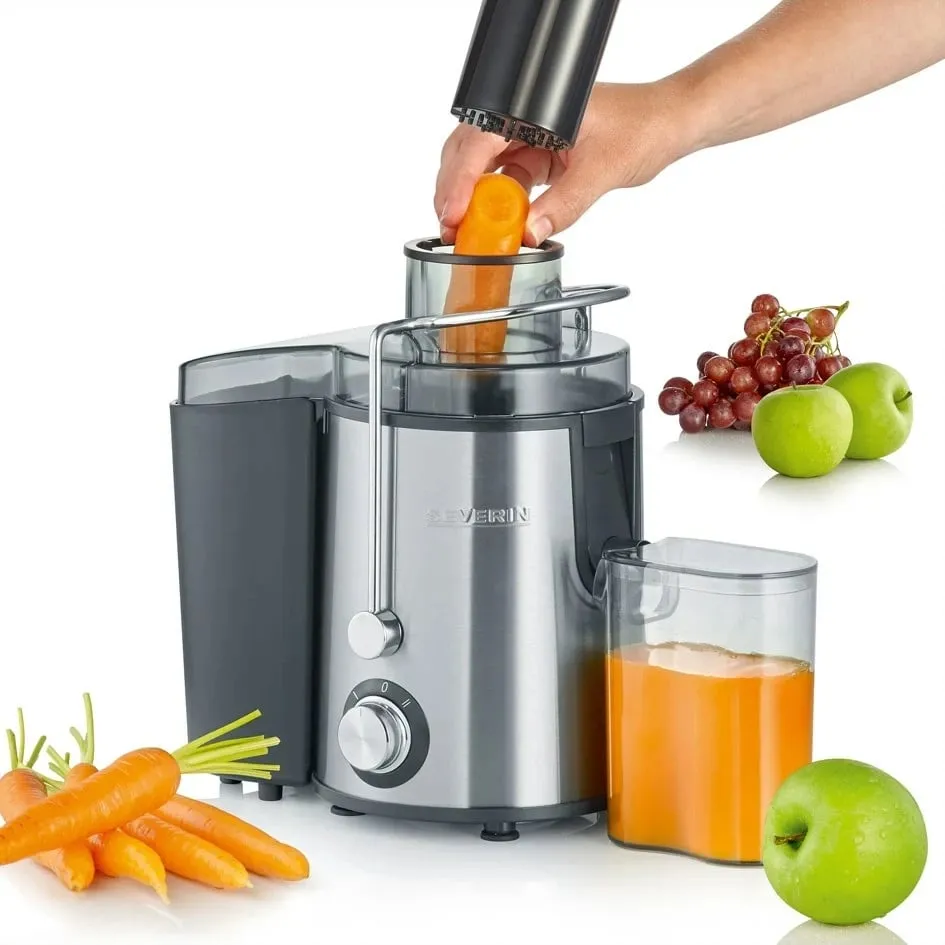 Shtrydhëse frutash e perimesh Severin, 400 W, 500 ml, i zi / hirtë - 7