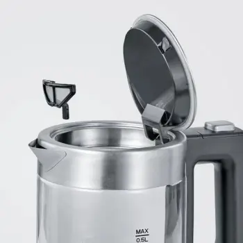 Ibrik elektrik Severin WK 3472, 0.5L, 1100W, Argjend