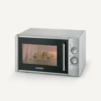 Mikrovalë Severin 7772000, solo, 28L, 900W, argjendtë