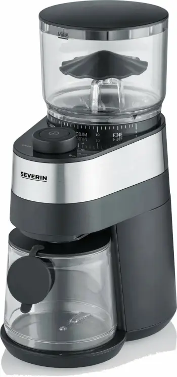 Mulli kafeje Severin KM 3880, 140W, rregullim bluarje, inox/zi