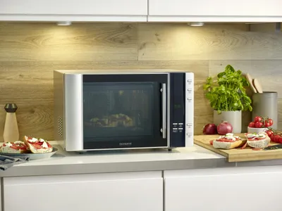 Furrë me mikrovalë Severin MW 7775 Grill, 30L, 900W, e argjendtë - 5