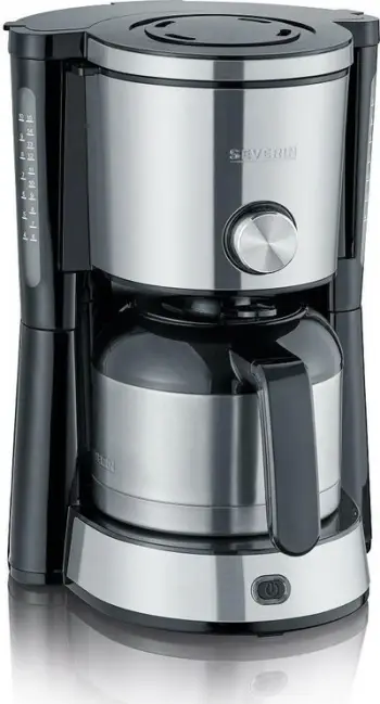 Makinë kafeje me pikatore Severin KA 4845, 1000W, 1.25L, i argjendtë