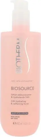 Tonik fytyre Biotherm Biosource Anti-Pollution, për lëkurë të thatë, 400ml