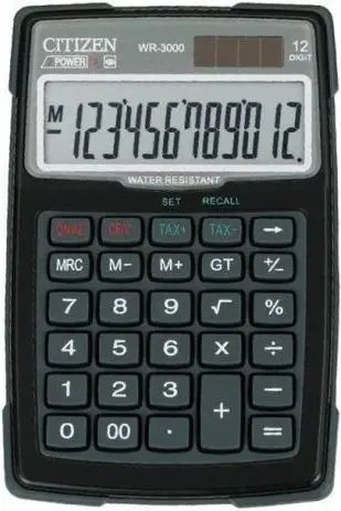 Kalkulator Citizen WR-3000, i zi