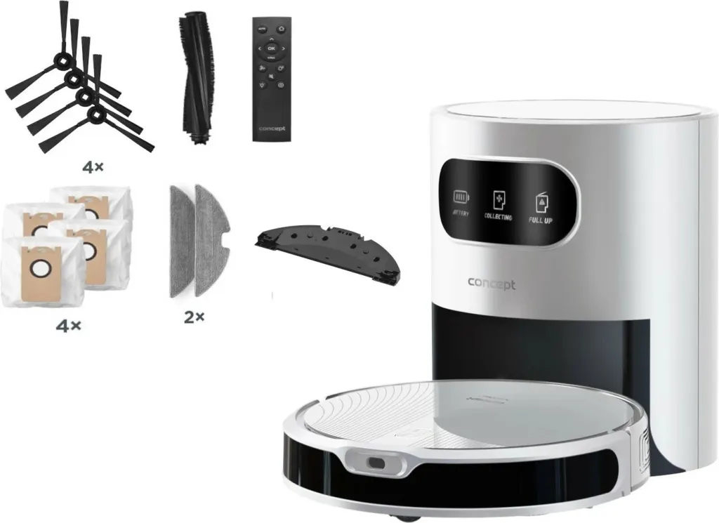 Robot fshesë Concept VR3350, smart, me mop, i bardhë - 1