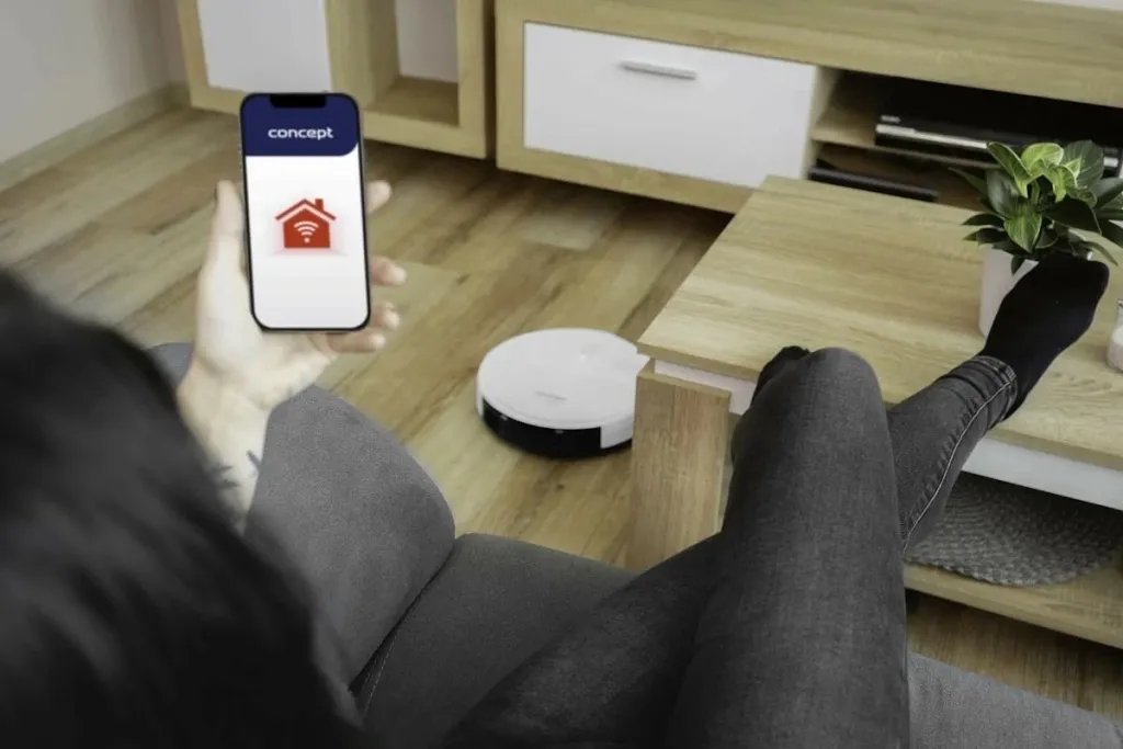 Robot fshesë Concept VR3350, smart, me mop, i bardhë - 21