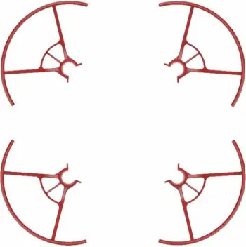 Mbrojtëse helikash për dron DJI Ryze Tello Iron Man Edition, komplet, kuqe
