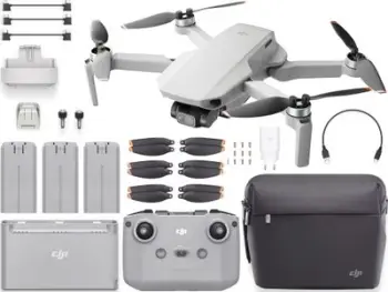Dron DJI Mini 2 Fly More Combo, i bardhë