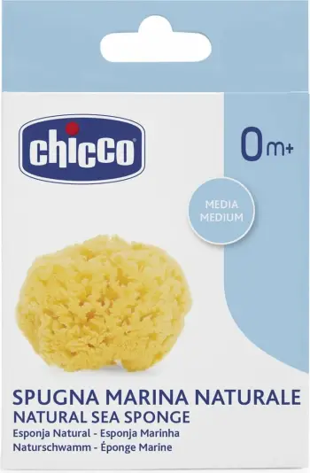 Sfongjer për banjo natyral për fëmijë Chicco 0m+, 1 copë
