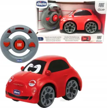 Makinë lodër me telekomandë Chicco Fiat 500, për fëmijë 2+, e kuqe