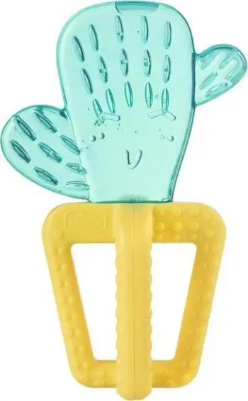 Lodër dhëmbëzimi Chicco Water Teether Cactus, me ujë, 4m+