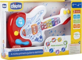 Lodër kitarë interaktive Chicco My First Guitar 50779, muzikore, për foshnje 9m+