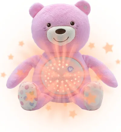 Lodër Chicco Teddy Bear me projektor, rozë - 5