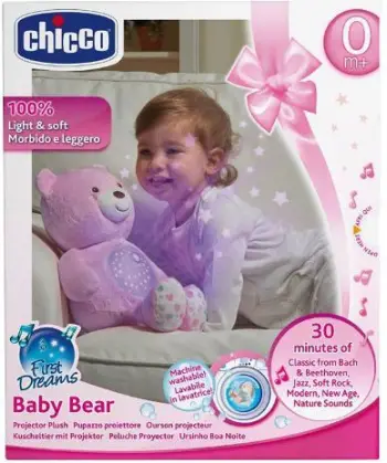 Lodër Chicco Teddy Bear me projektor, rozë