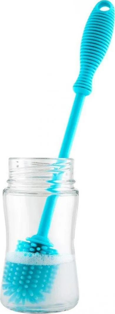 Furçë silikoni për larjen e shisheve Chicco (000097200), e kaltër - 1