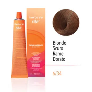 Ngjyrë për flokë Inebrya, 6/34, 100ml