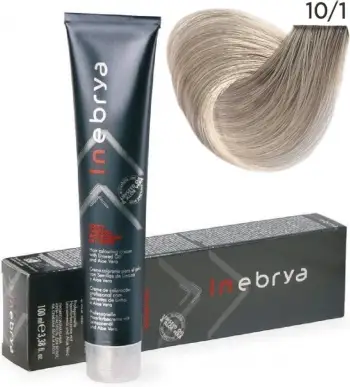 Ngjyrë për flokë Inebrya 10/1, platinë në të hirtë, 100 ml