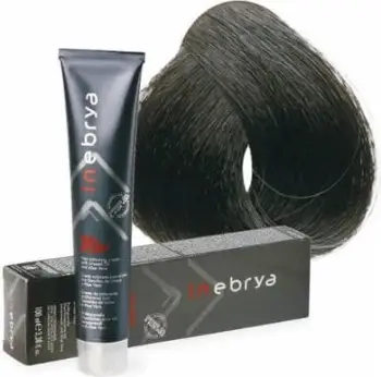 Ngjyrë për flokë Inebrya 1/0, e zezë, 100 ml