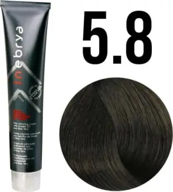 Ngjyrë për flokë Inebrya 5/8, gështenjë mat, 100ml