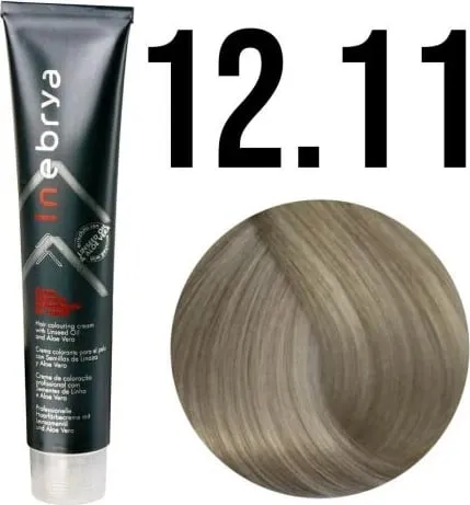 Ngjyrë për flokë Inebrya 12/11, platinë e hirtë, 100 ml - 1