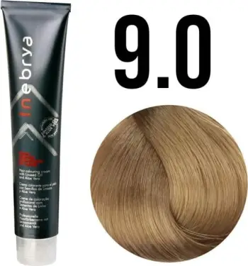 Ngjyrë për flokë Inebrya 9/0, bionde e hapur, 100 ml