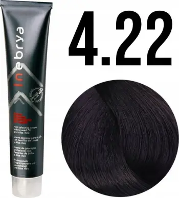 Ngjyrë për flokë Inebrya 4/22, vjollcë e mbyllët, 100ml