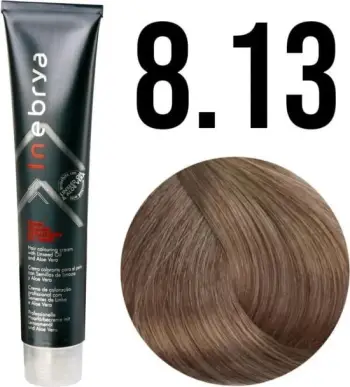 Ngjyrë për flokë Inebrya 8/13, bionde/hirtë e artë, 100 ml
