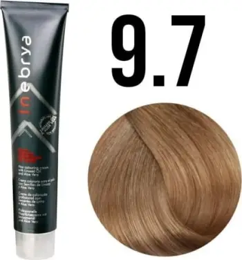 Ngjyrë për flokë Inebrya 9/7, bionde/kafe në të hirtë, 100 ml