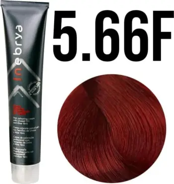 Ngjyrë për flokë Inebrya 5/66F, e kuqe, 100ml