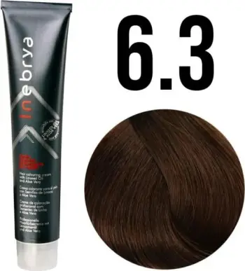 Ngjyrë për flokë Inebrya 6/3, bionde e artë, 100ml