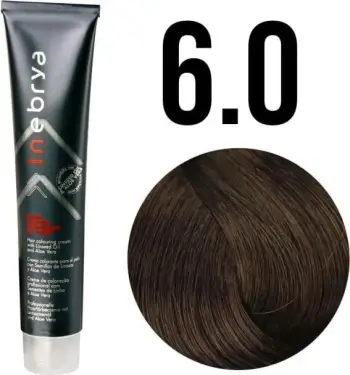 Ngjyrë për flokë Inebrya 6/0, bionde e errët, 100ml