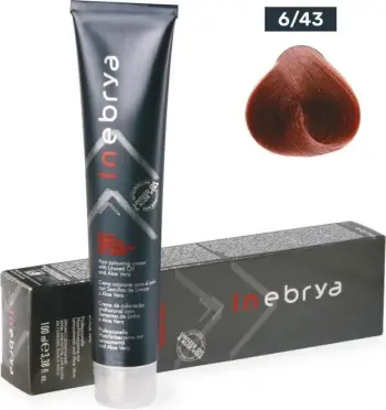 Ngjyrë për flokë Inebrya 6/43, bakër i artë, 100ml