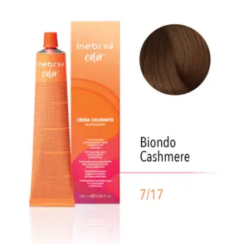 Ngjyrë për flokë Inebrya 7/17, bionde kashmir, 100 ml