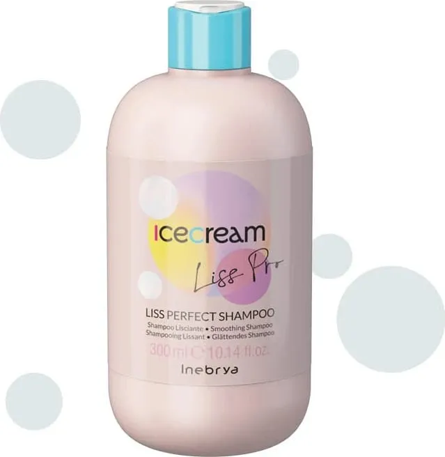 Shampo për flokë Inebrya Ice Cream Liss Pro, 300 ml - 1