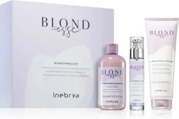 Set për flokë Inebrya Blond Esse shampoo 300 ml + vaj 50 ml + trajtues 250 ml