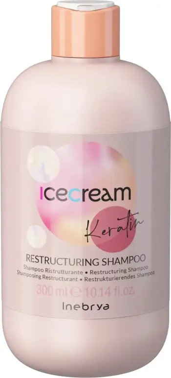 Shampo për flokë Inebrya Ice Cream, Keratin , 300 ml