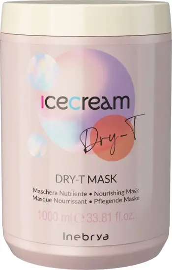 Maskë për flokë Inebrya Ice Cream (Dry-T Mask), 1000 ml