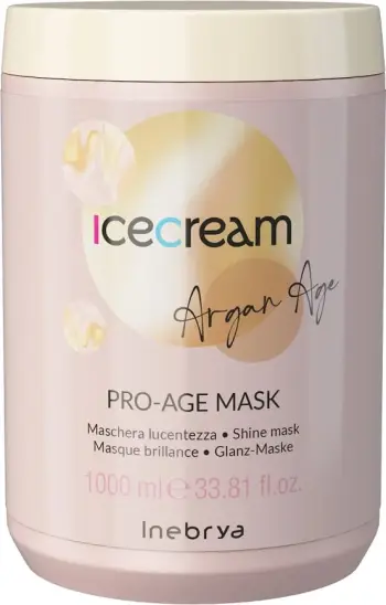 Maskë për flokë Inebrya Ice Cream Argan Age, 1000 ml