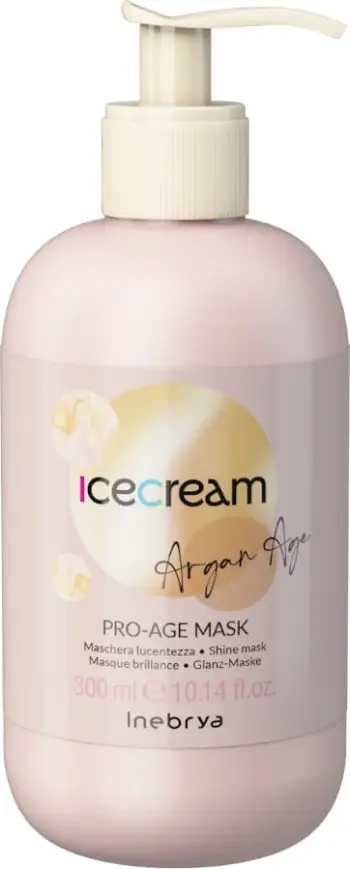 Maskë për flokë Inebrya Ice Cream Pro-Age Argan, 300 ml