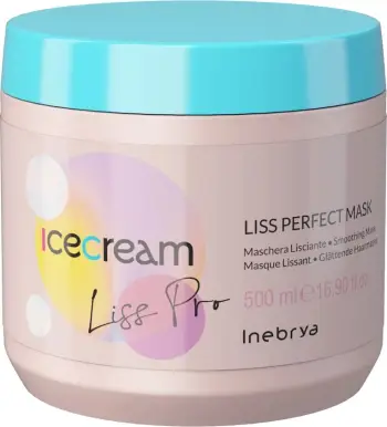 Maskë për flokë Inebrya Ice Cream Liss Pro, 500 ml