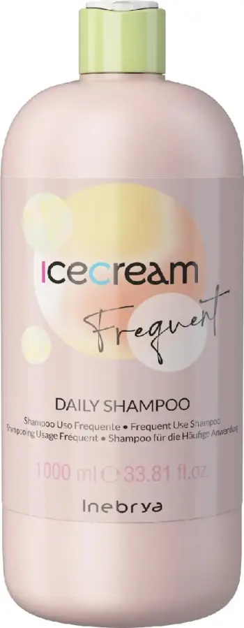 Shampo flokësh Inebrya Ice Cream Frequent Daily, për përdorim të përditshëm, 1000ml