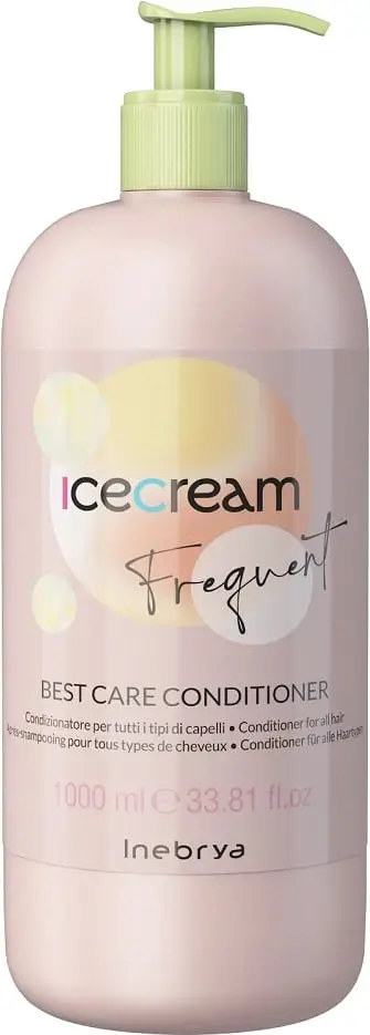 Balzam flokësh Inebrya Ice Cream Frequent, për të gjitha llojet e flokëve, 1000ml