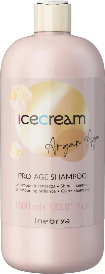 Shampo për flokë Inebrya Argan Age, me vaj argani, 1000ml