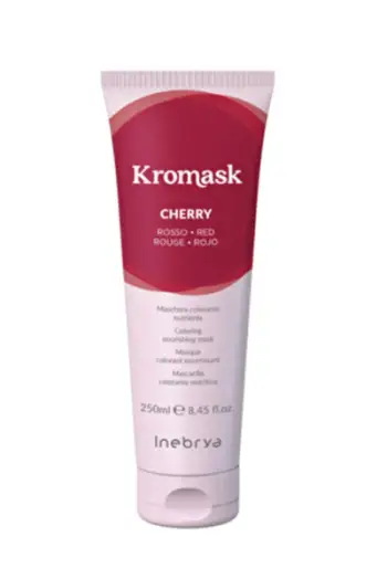 Maskë me ngjyrë për flokë Inebrya Kromask Cherry, 250 ml