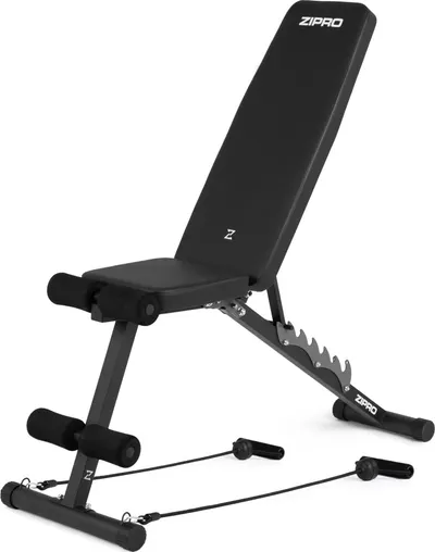 Stol fitnesi me zgjerues Zipro Tempo, i zi - 21