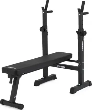 Stol i drejtë fitnesi Zipro Core, 230kg, 70 - 105 cm, i zi